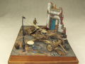 Diorama with a resin model of the PaK 44 anti-tank gun from the Second World War - photo no 4